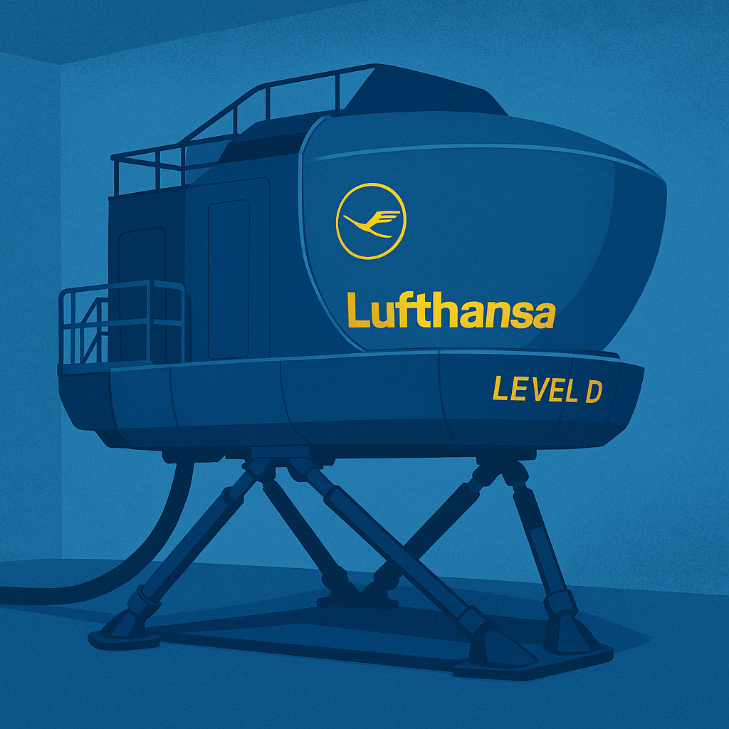 Lufthansa-Flugsimulator-Fliegen
